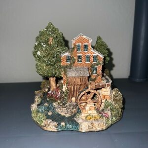 Charming Miniature Watermill Figurine